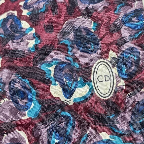 Christian Dior Men's Floral Patterned Silk Tie - OS - Picture 2 of 4